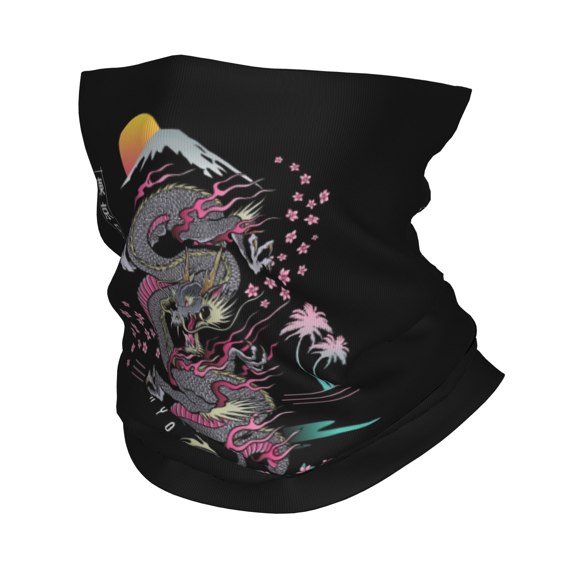 Neck Warmer Tube - Aangepaste Tokyo Japan Dragon Winter hoofdband