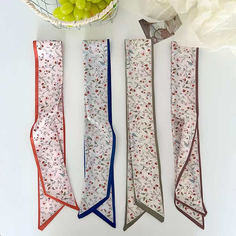 Silk Neck Scarf - 2026 Nieuwe Aanwinst Dames Vintage Bloemendrukken