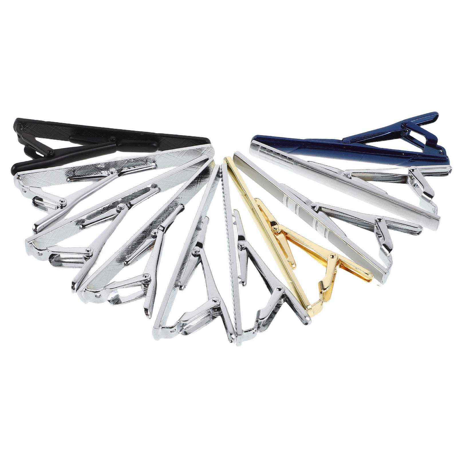 Tie Bar Set Gift - 10 stuks stropdasclipset elegante koperen zakelijke