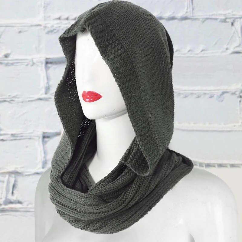 Infinity Scarf Knit - 50LE Winterhoed voor dames Warme capuchon