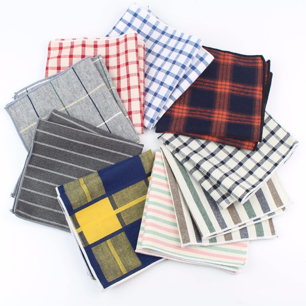 Handkerchief Cotton Men - Vrouwen Katoen Zakdoeken Geweven Kleurrijke Afdrukken