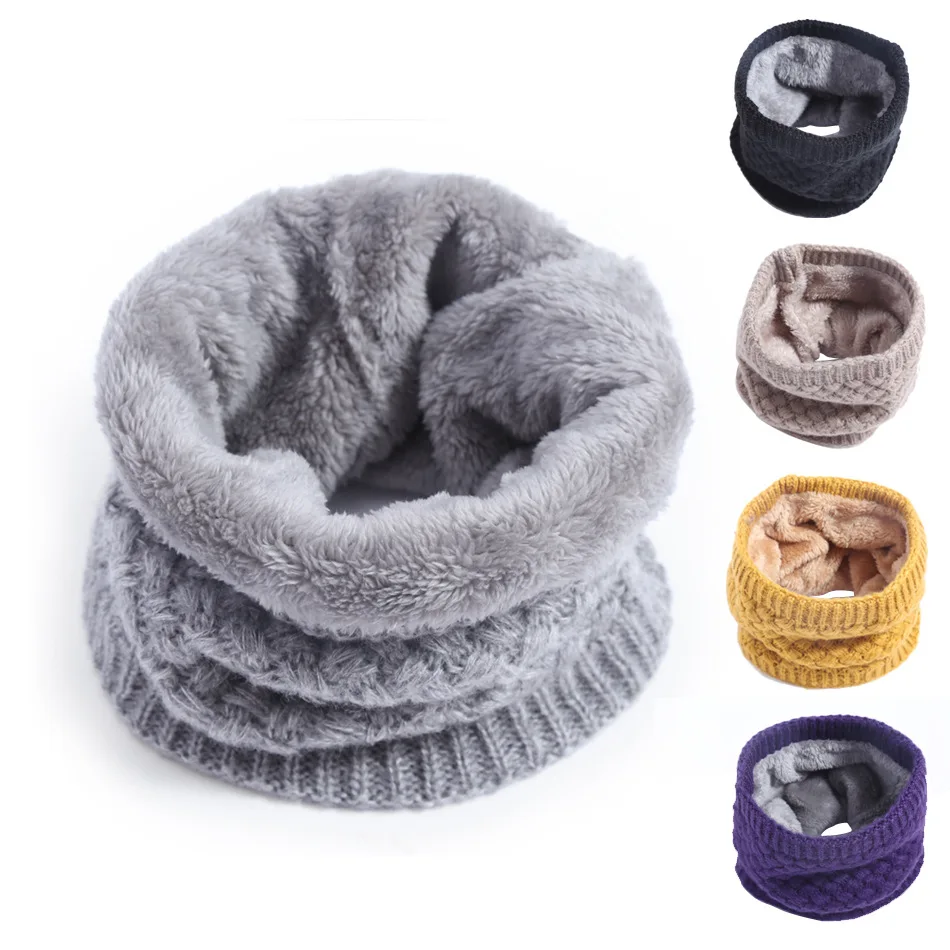 Infinity Scarf Knit - Kinderen meisjes/jongens winter gebreide oneindigheidssjaal polar