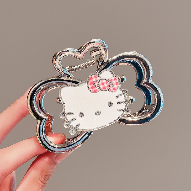 Tie Clip Silver - Hello Kitty Kawaii Shark Clip Mode