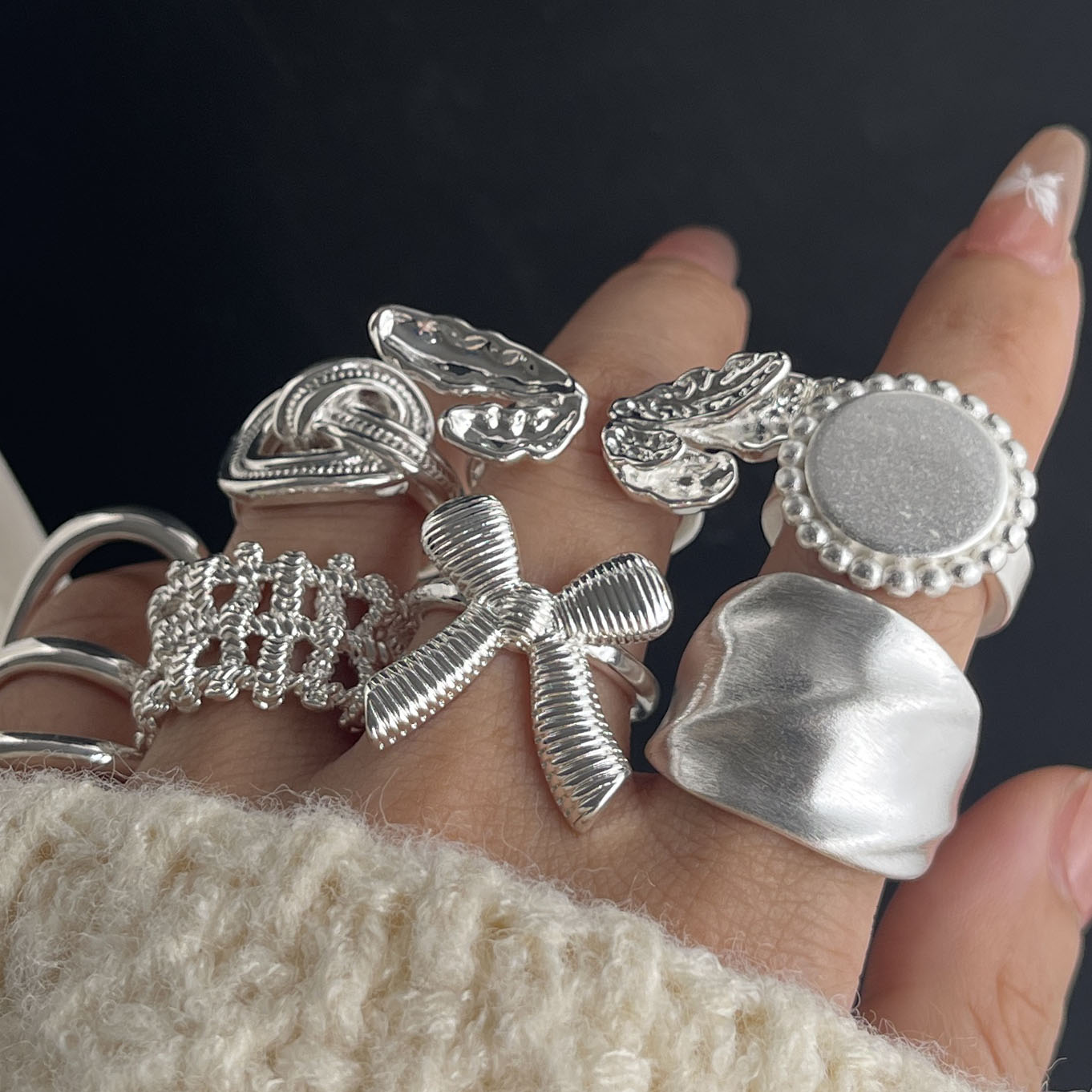 Tie Clip Silver - 925 Sterling Zilveren Ringen Voor Vrouwen