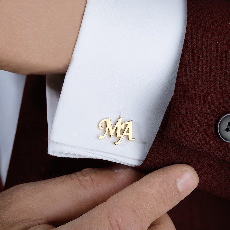 Tie Clip Silver - Aangepaste Manchetknopen Voor Heren Gepersonaliseerde Logo