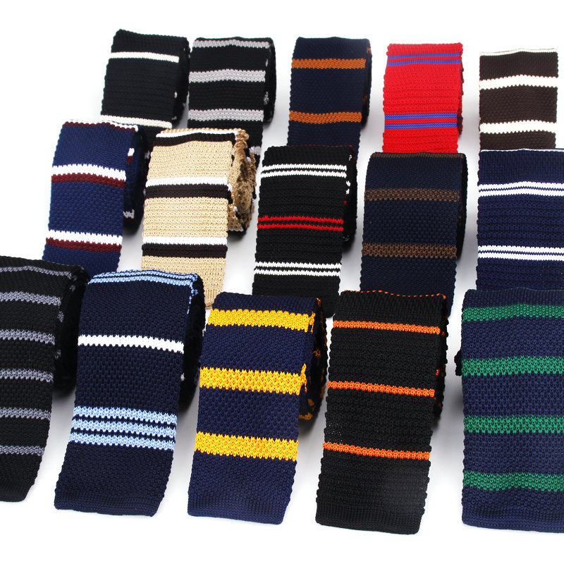 Skinny Tie Men - Mannen Mode Pakken Knit Tie Plain