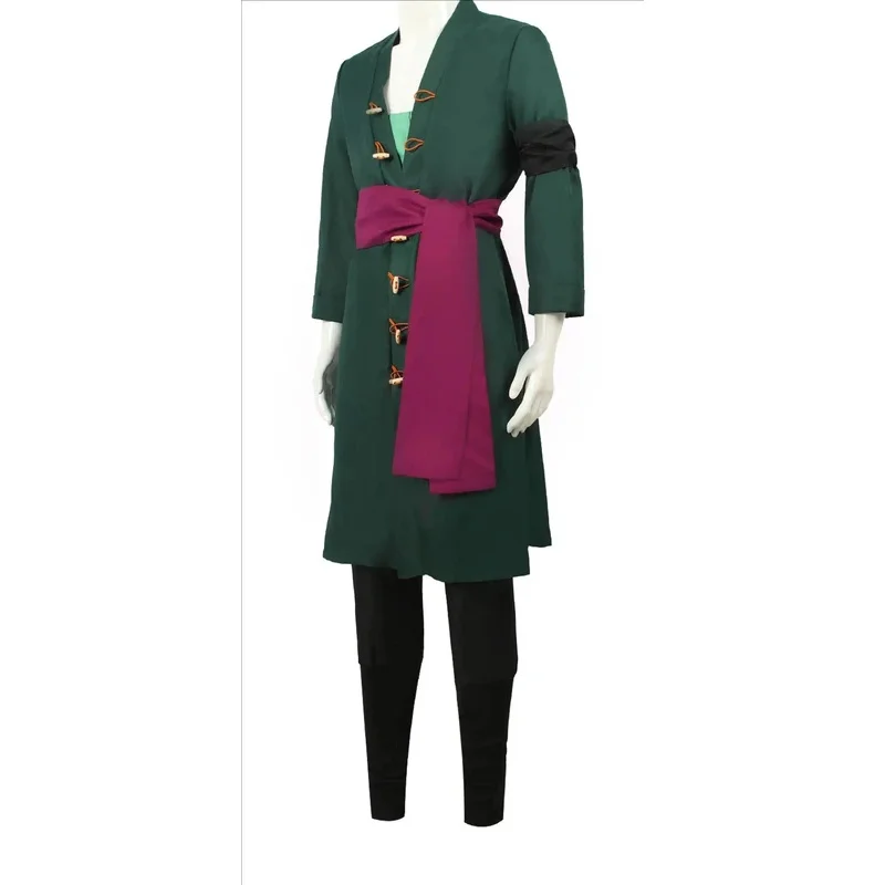 Ascot Neck Scarf - Anime Roronoa Cosplay Kostuum Uniform Groene