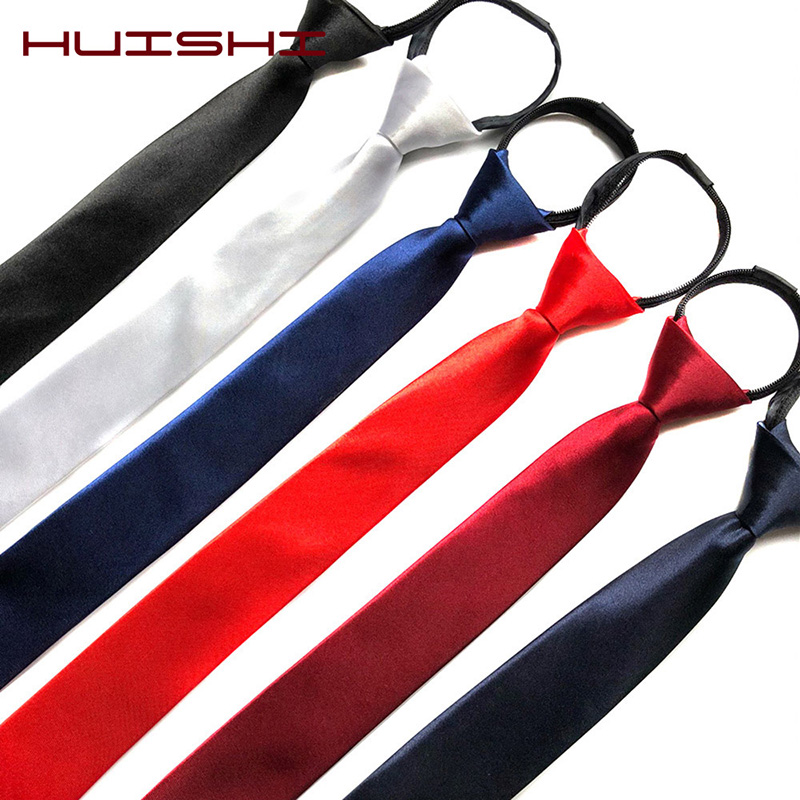 Skinny Tie Men - HUISHI Heren Rits Stropdas Skinny 5