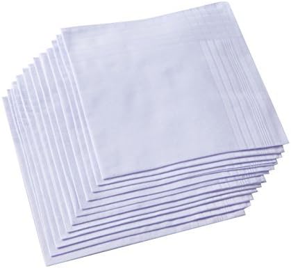 Handkerchief Cotton Men - Puur witte herenzakdoek van 100% katoen
