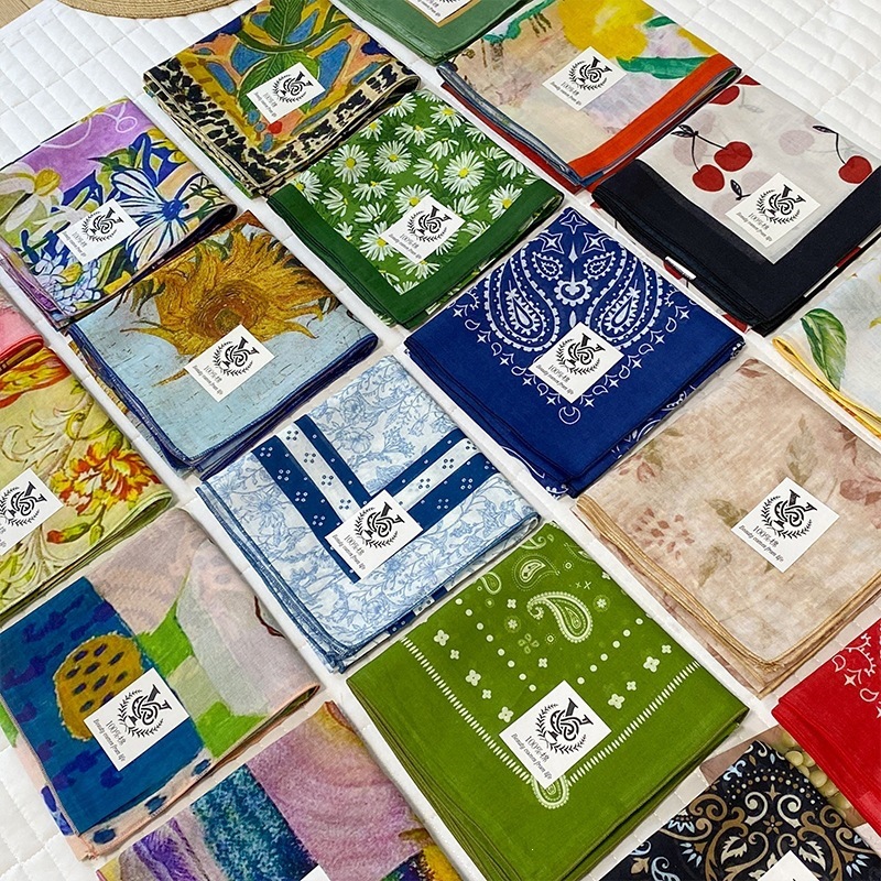 Bandana Cotton - 100% katoenen vierkante sjaal voor dames