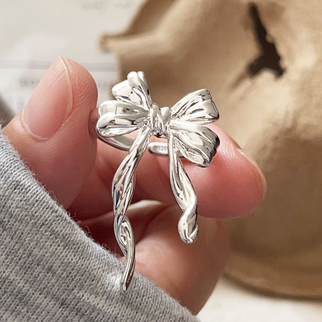 Tie Clip Silver - 925 sterling zilveren ringen voor vrouwen
