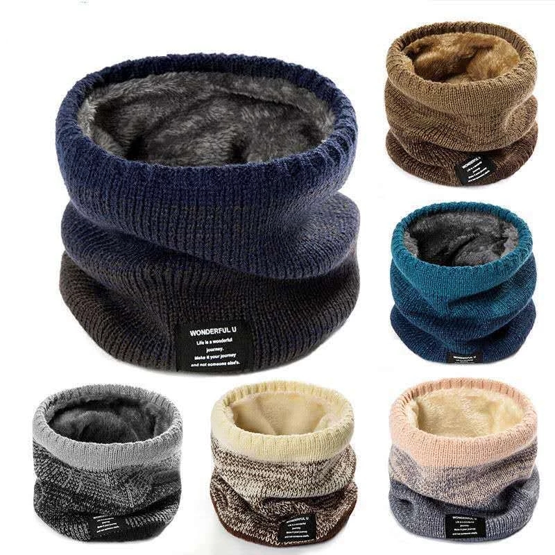 Handkerchief Cotton Men - Winter Sjaal voor Mannen Fleece Ring