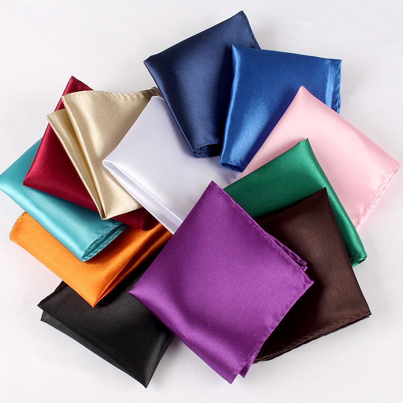 Pocket Square Set - Satijnen Zakdoek Voor Mannen Candy Color
