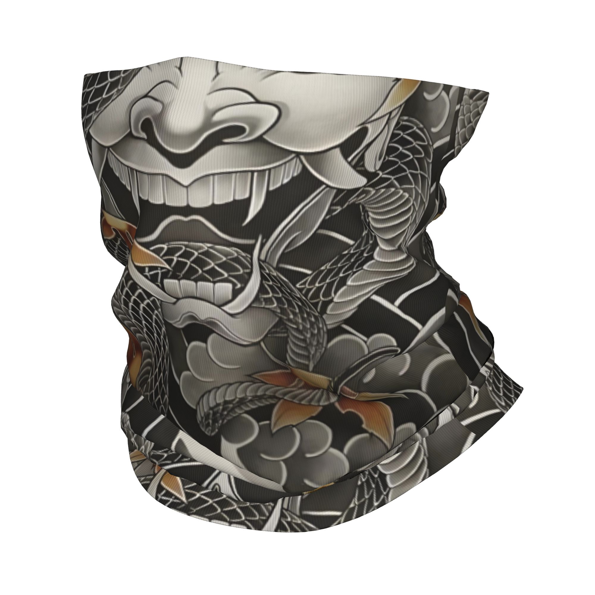 Neck Warmer Tube - Aangepaste Samurai Oni Demon Bandana nekwarmer