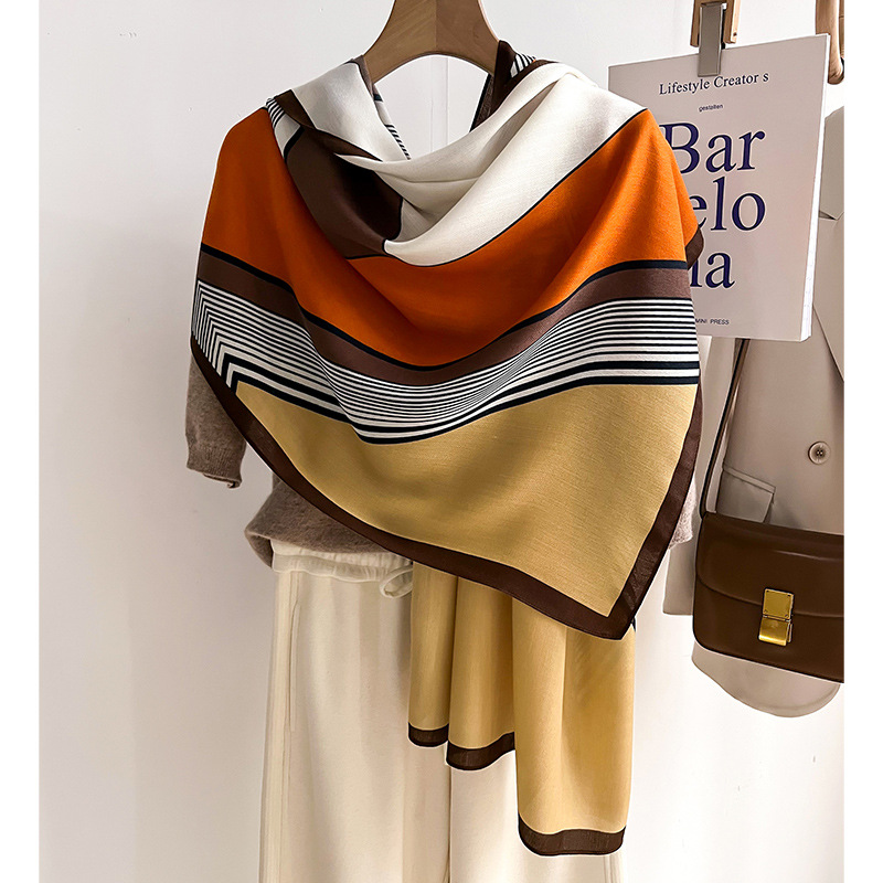 Pashmina Wrap Large - Luxe Merk Sjaal Wol Katoenen Sjaal