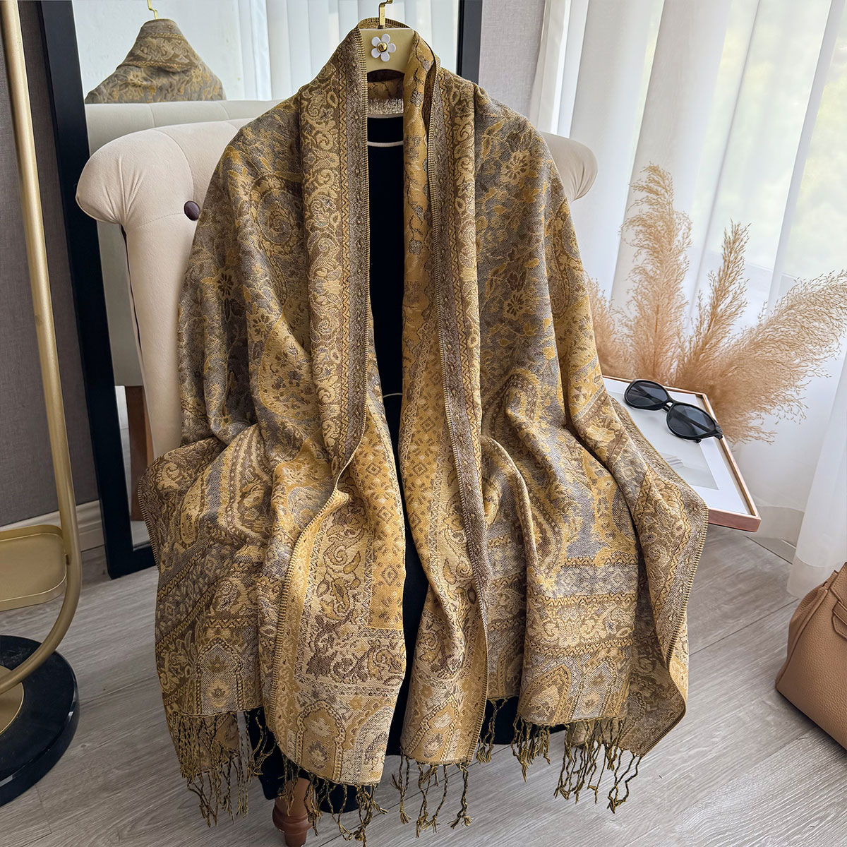 Woven Scarf Blanket - 2025 Kwastje Deken Ontwerp Etnische Stijl