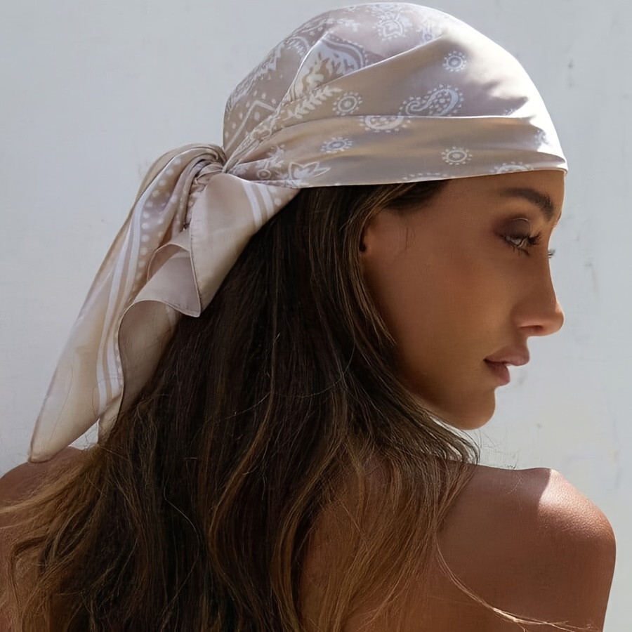 Silk Tie Striped - Luxe merk zijden vierkante sjaal dames