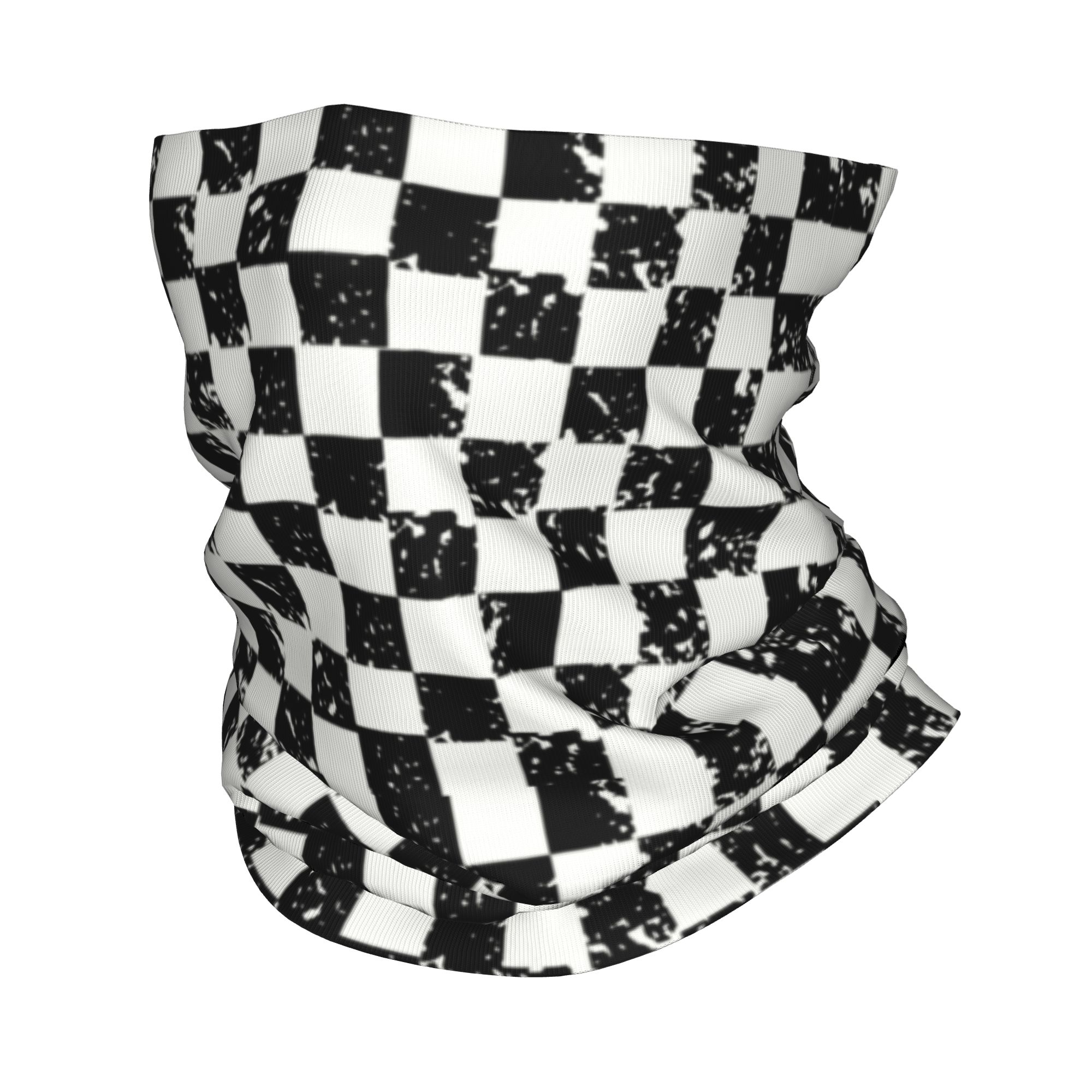 Neck Warmer Tube - Aangepaste retro geruite vlag winter hoofdband