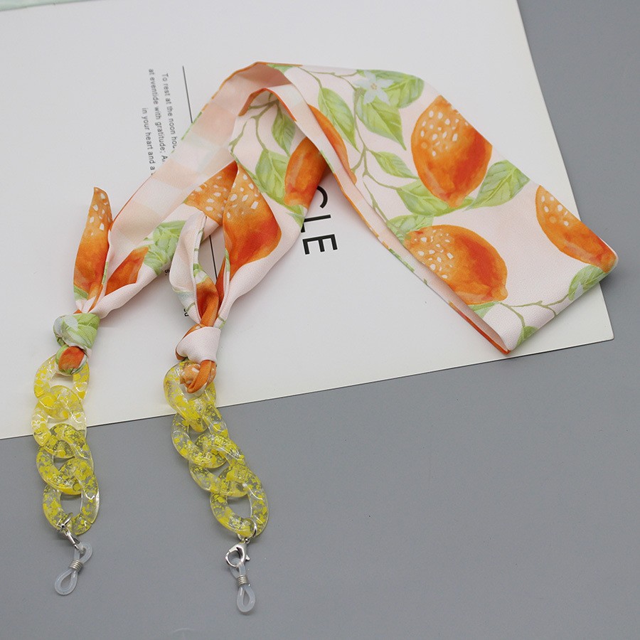 Silk Neck Scarf - Bohemen Print Zijden Sjaal Bril Ketting