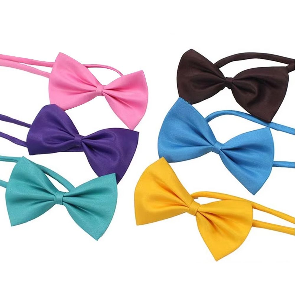 Bow Tie Pre Tied - Modevolle schattige kinder strikdas verstelbaar effen