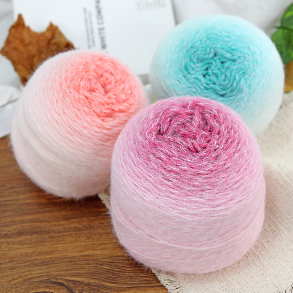 Woven Scarf Blanket - Pluche garen met geleidelijke lengte, cakegaren,