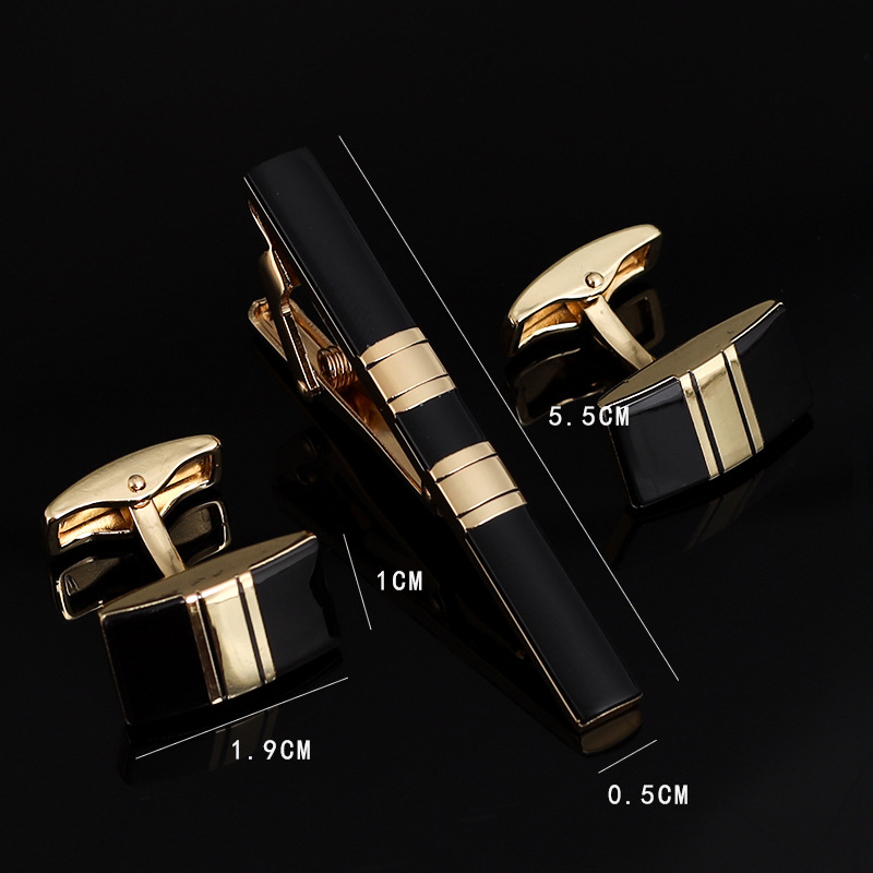 Tie Bar Set Gift - Mens Ties Clip Manchetknopen Set Shirt