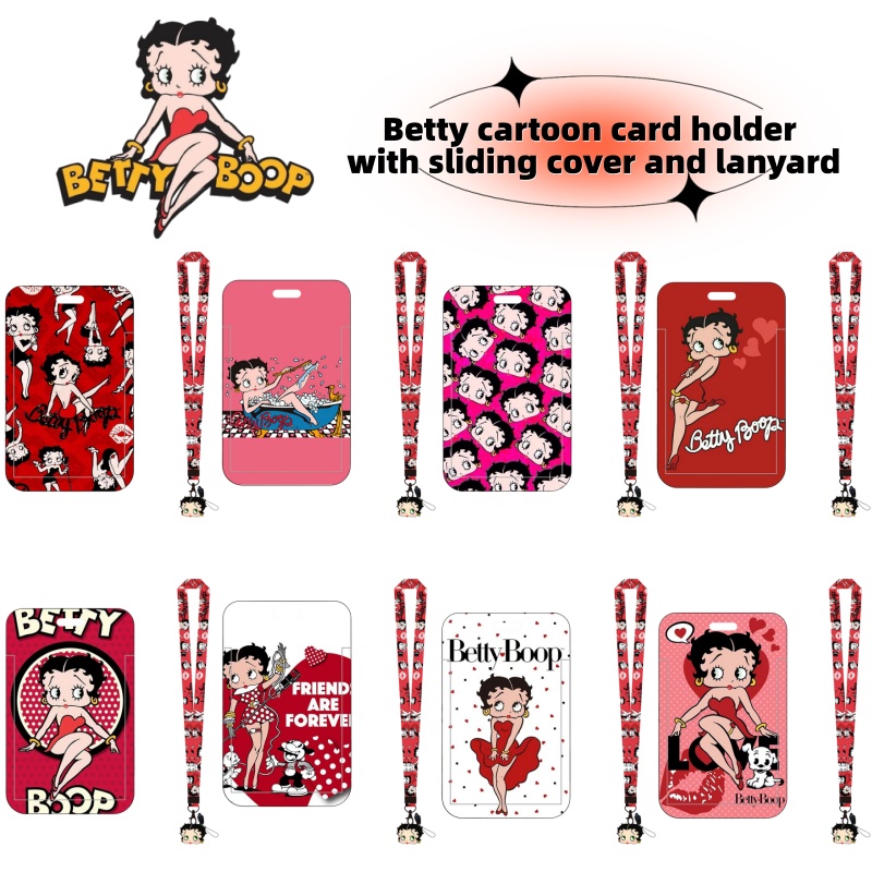 Lanyard Badge Holder - Betty Boop serie anime buskaarthouder, campus