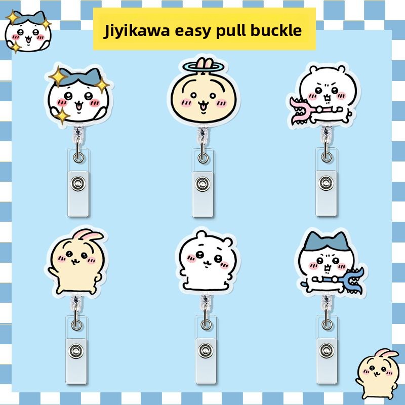 Lanyard Badge Holder - Jiyi intrekbare badgehouder Kawaii ID-kaarthouder clip