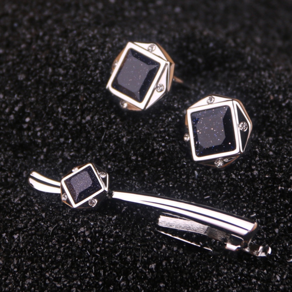 Tie Bar Set Gift - Een set heren dasspeld bruidegom smoking