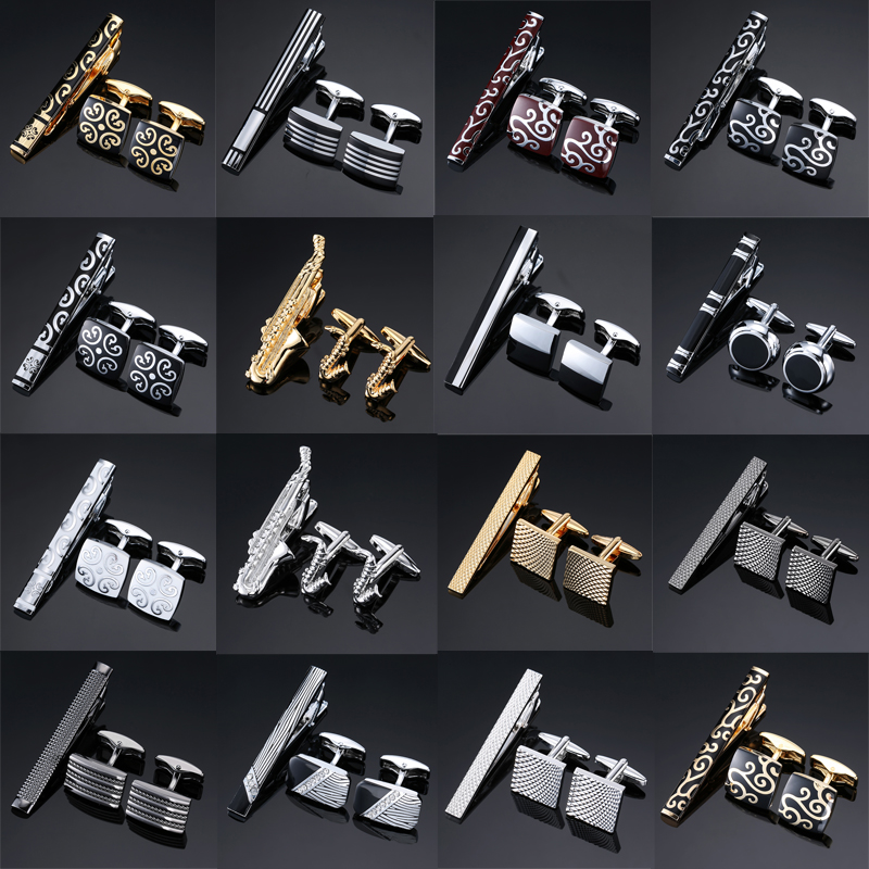 Tie Bar Set Gift - Hoge Kwaliteit Manchetknopen Stropdas Clip Voor
