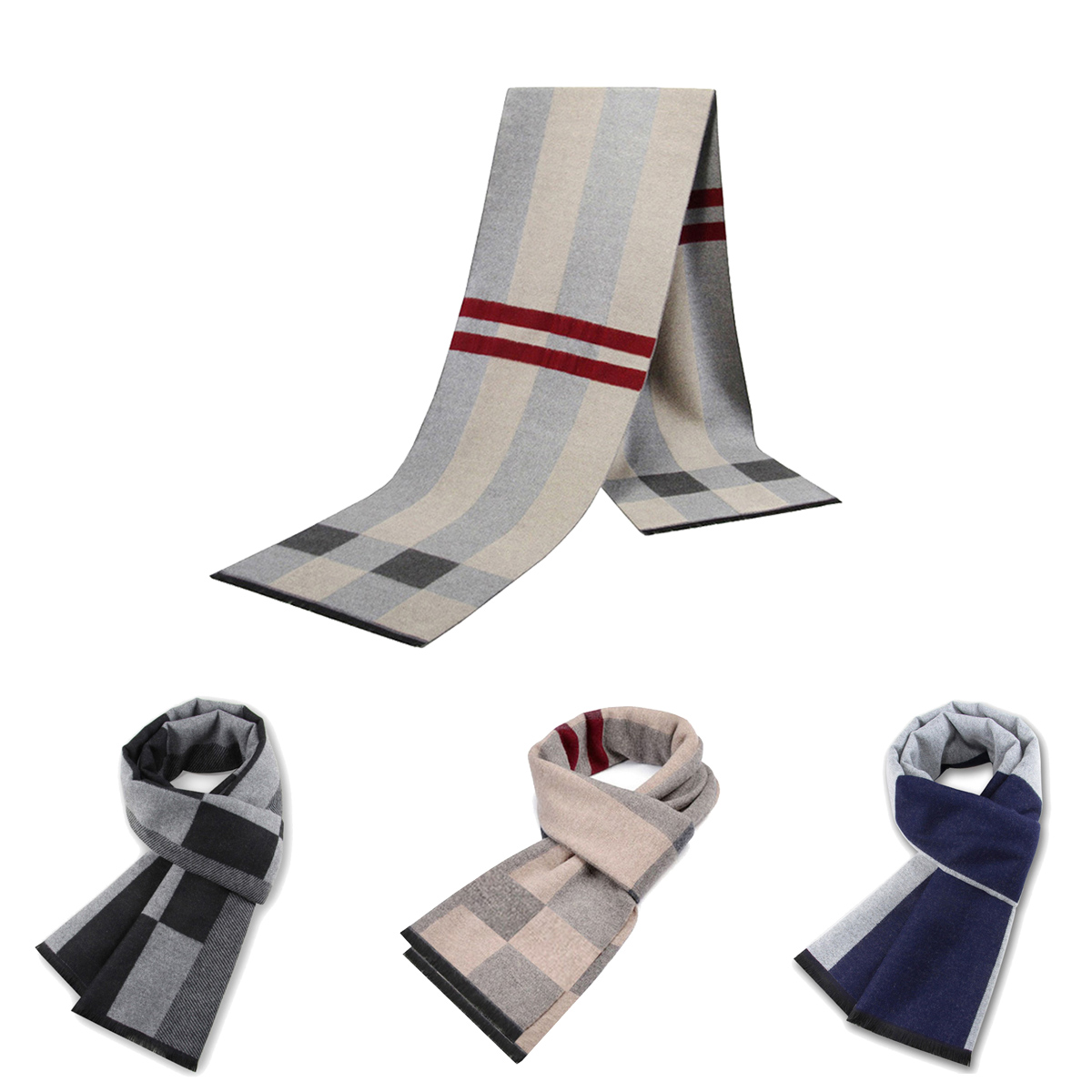 Muffler Men Wool - Mannen Sjaal Voor Man Winter Kopie