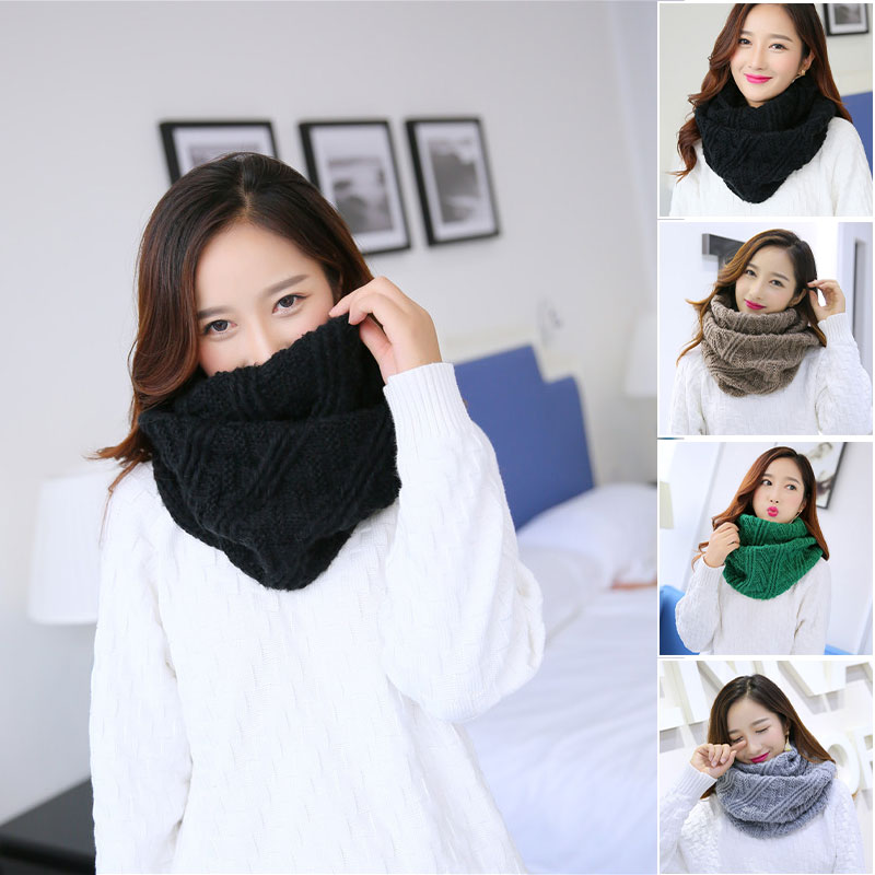 Infinity Scarf Knit - Unisex Winter Zachte Grof Gebreide Cirkel
