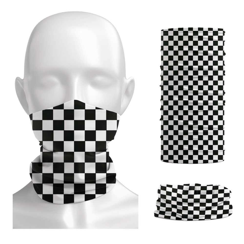 Neck Warmer Tube - Geblokte Ska Bedrukte Hoofdband Hals Warmer