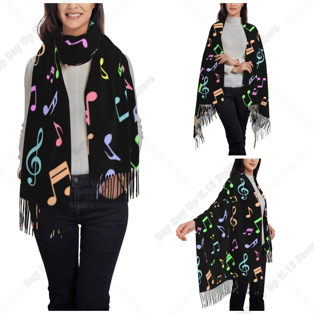 Leuke en kleurrijke sjaal met  - Pashmina Wrap Large recensie en prijs