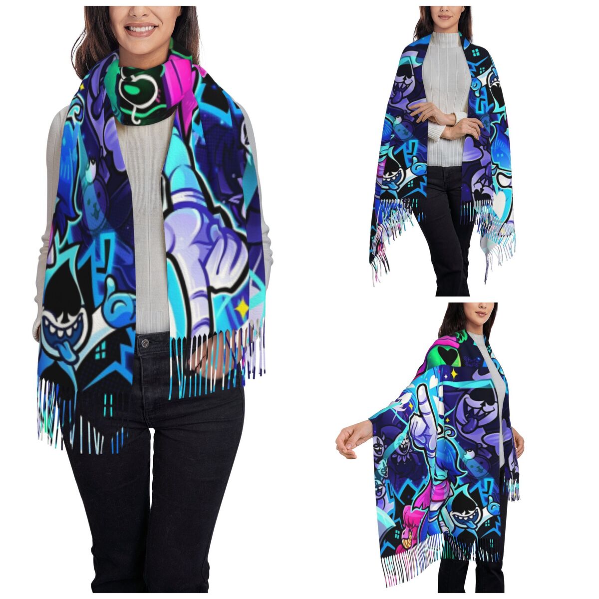 Deltarunes Sjaal Wraps Dames W - Pashmina Wrap Large recensie en prijs