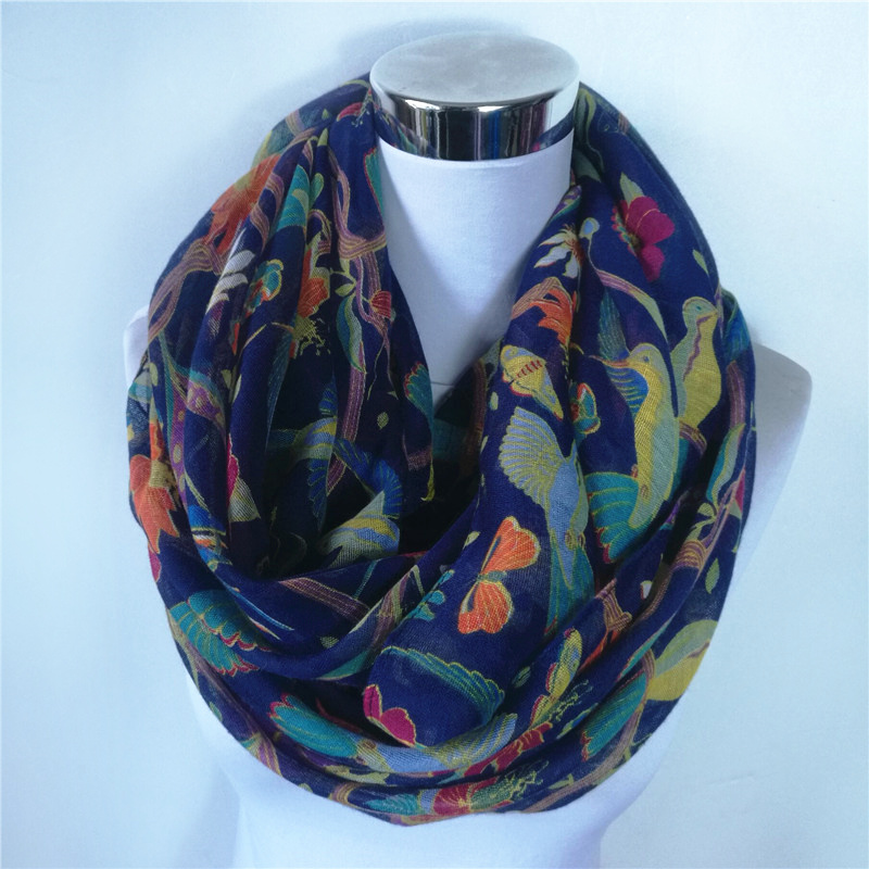 Nieuwe Ekster Vogel print Visc - Infinity Scarf Knit recensie en prijs