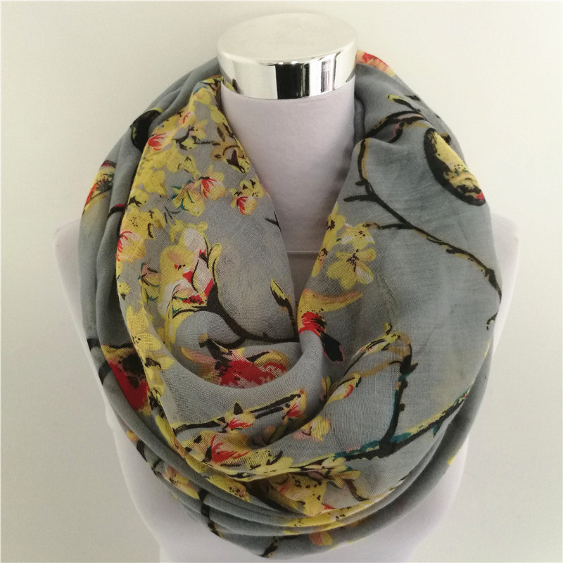 Nieuwe Ekster Vogel print Visc - Infinity Scarf Knit recensie en prijs