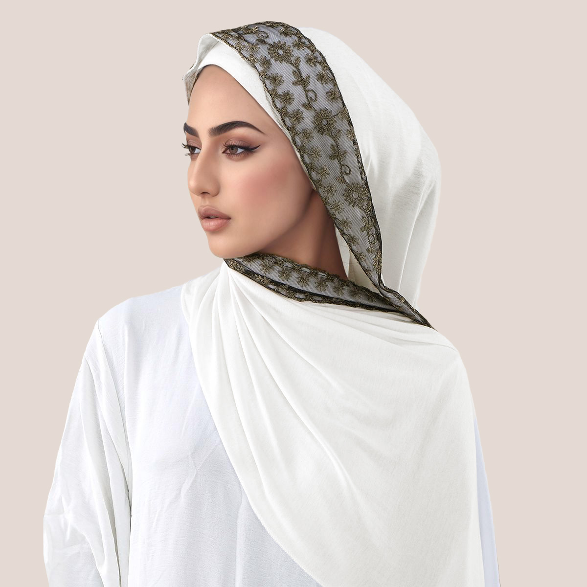 Kant Borduren Katoen Jersey Mo - Head Wrap Turban recensie en prijs