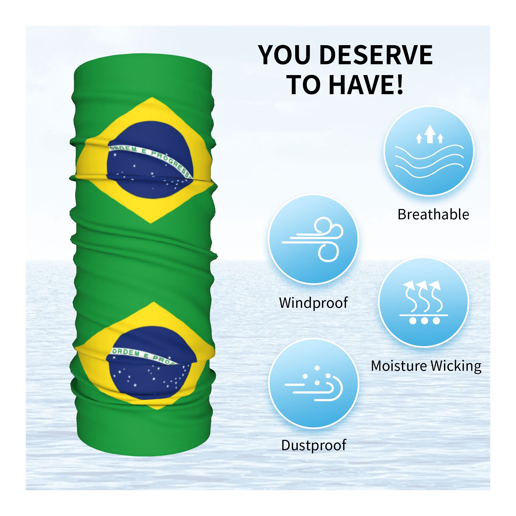 Aangepaste Brazilië Vlag Banda - Neck Warmer Tube recensie en prijs