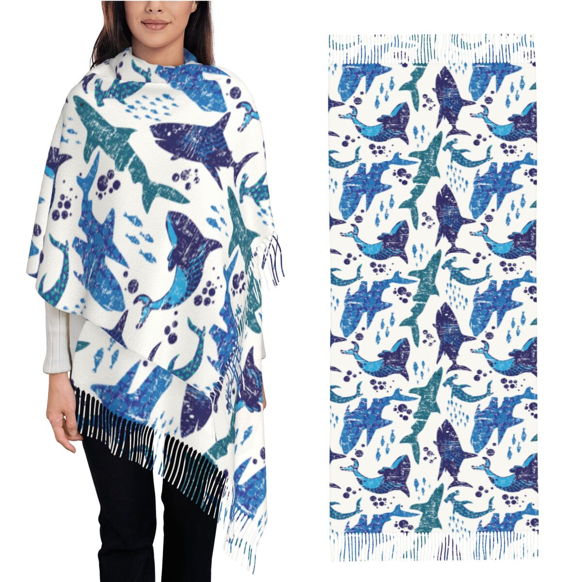 Shark Underwater World Ocean S - Pashmina Wrap Large recensie en prijs