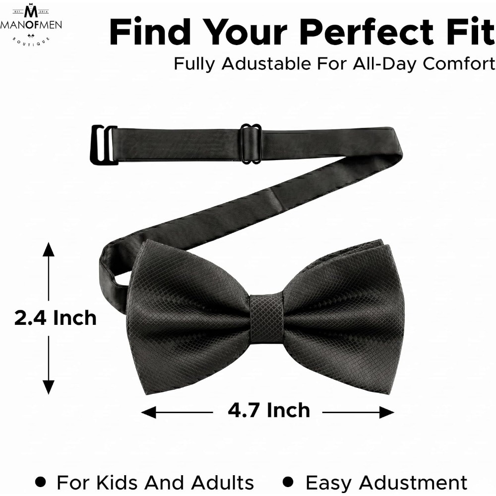 Polyester effen voorgeknoopte  - Bow Tie Pre Tied recensie en prijs