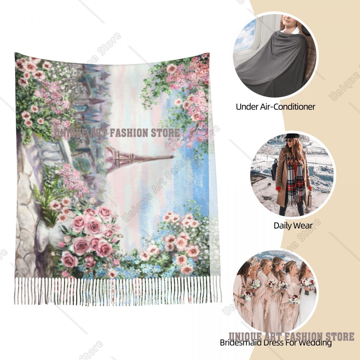 Olieverfschilderij Frankrijk P - Pashmina Wrap Large recensie en prijs