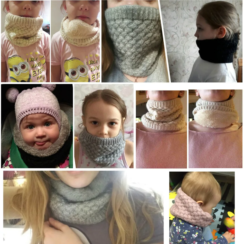 Kinderen meisjes/jongens winte - Infinity Scarf Knit recensie en prijs