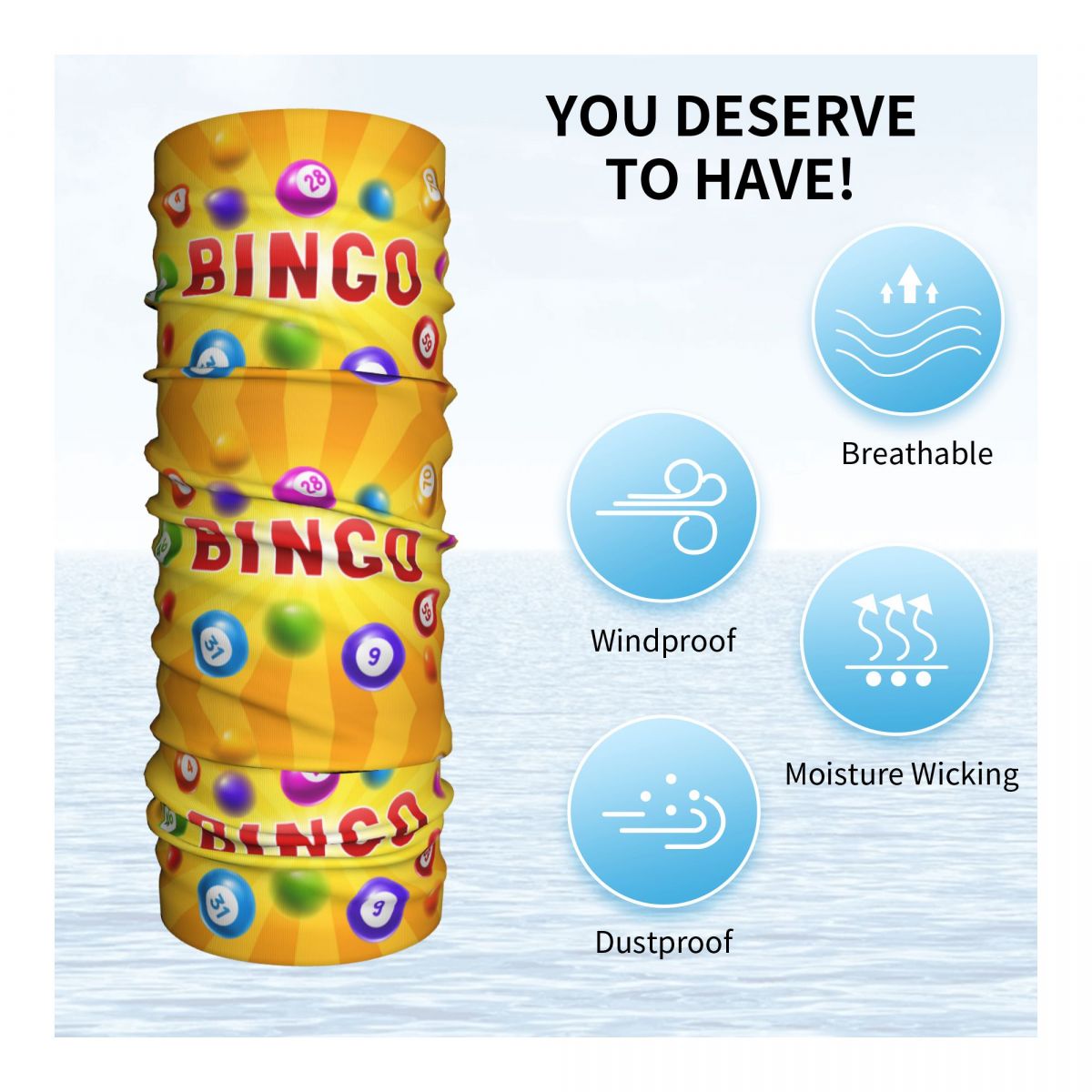 Custom Hot Game Bingo Bandana  - Neck Warmer Tube recensie en prijs