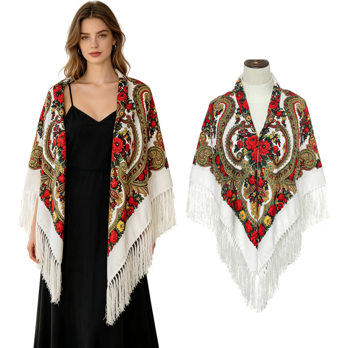 130 cm Nieuwe Russische Vierka - Woven Scarf Blanket recensie en prijs