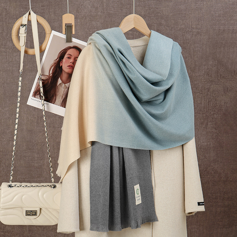 Nieuwe 2024 Gradiënt Kasjmier  - Woven Scarf Blanket recensie en prijs