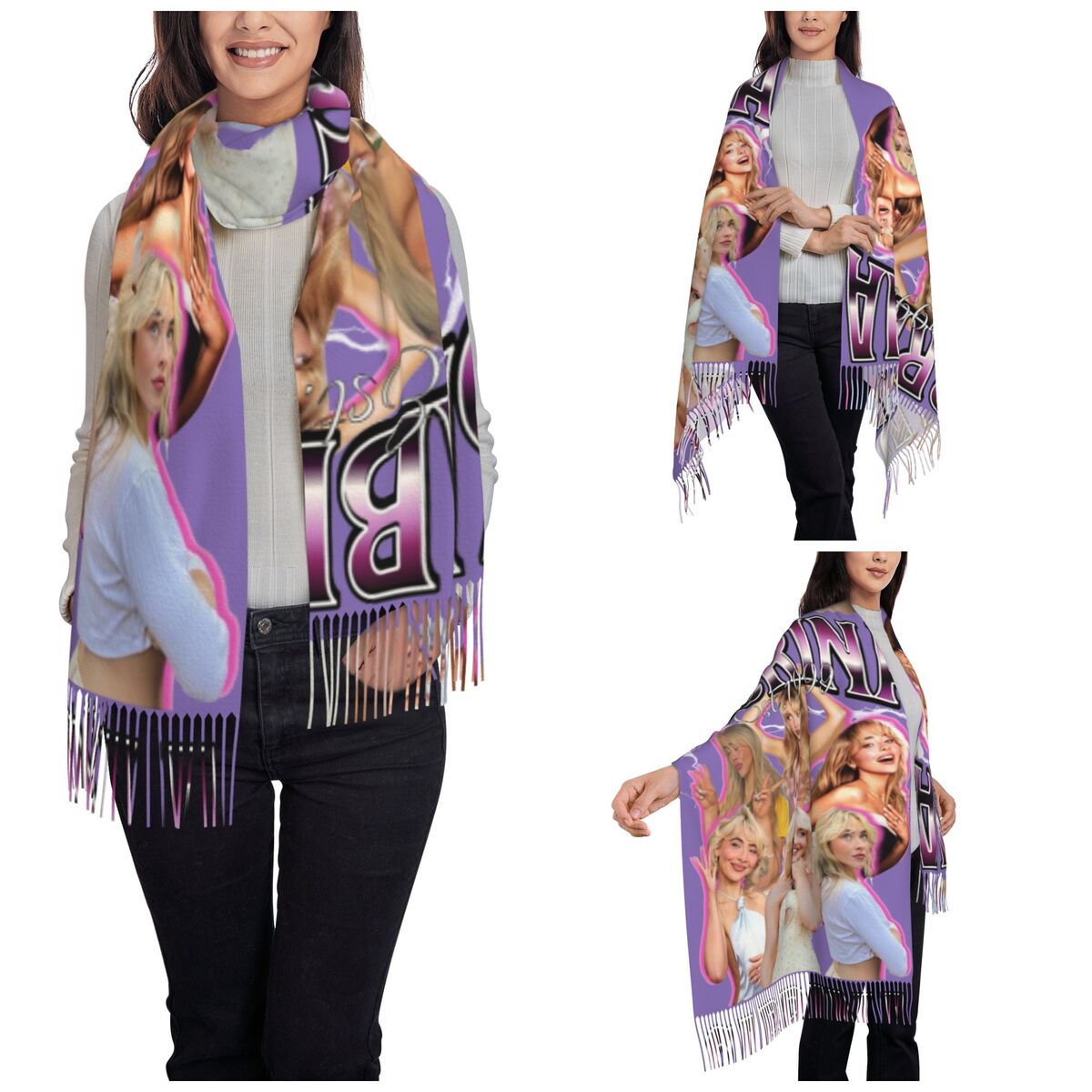 Sabrina Carpenter jaren '90 Sj - Pashmina Wrap Large recensie en prijs