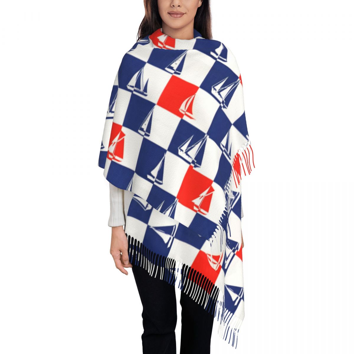 Zeilschip Oceaan Sjaal Herfst  - Pashmina Wrap Large recensie en prijs