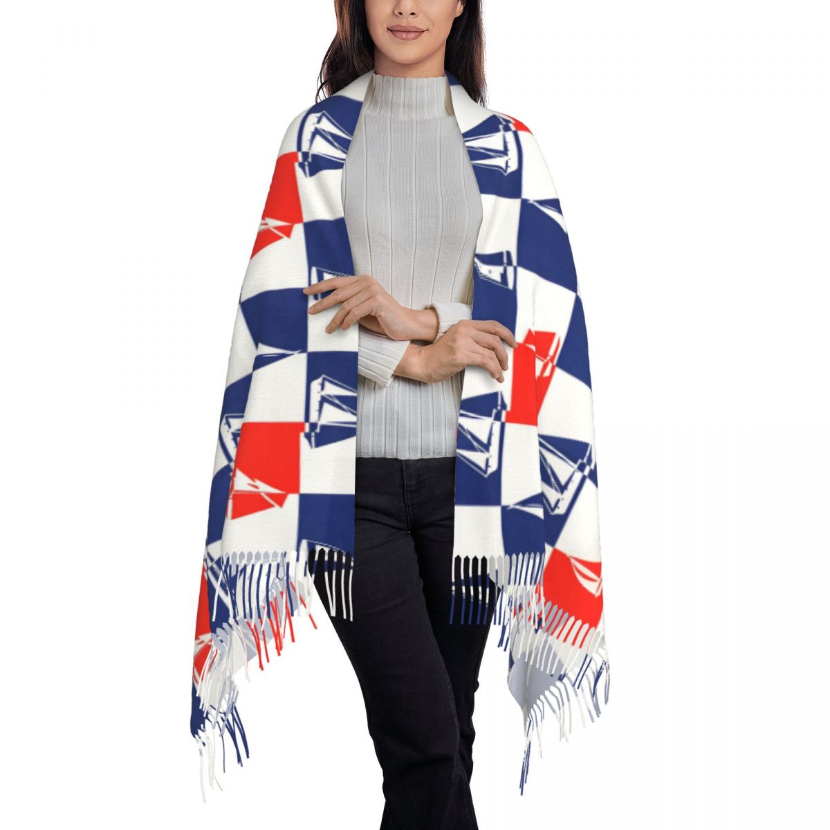 Zeilschip Oceaan Sjaal Herfst  - Pashmina Wrap Large recensie en prijs
