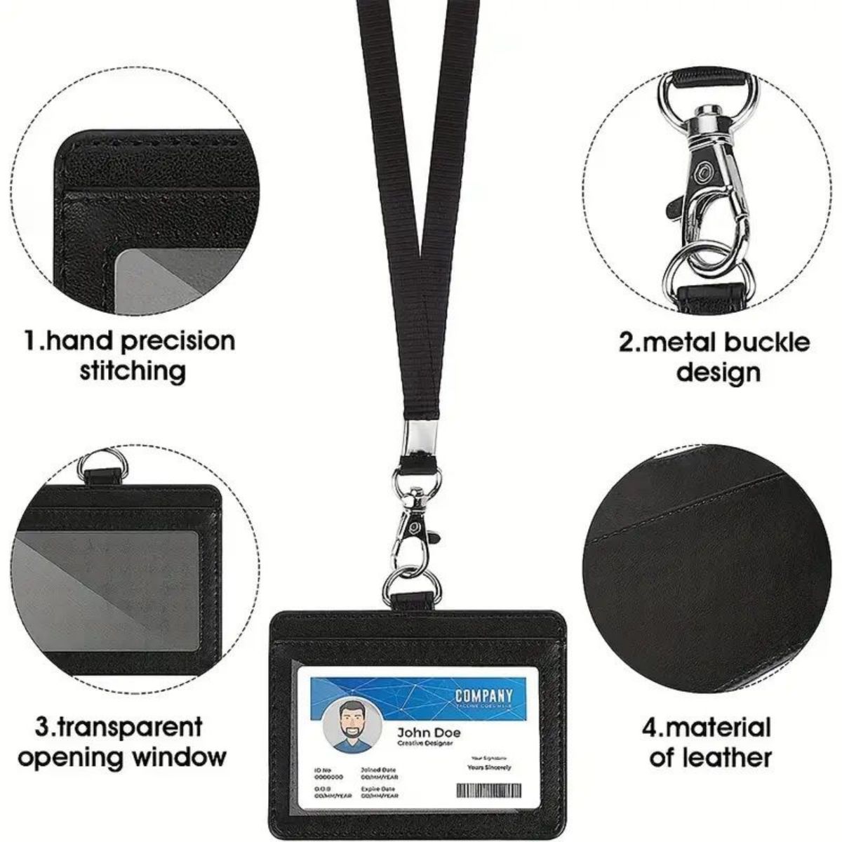 1-delige horizontale ID-badgeh - Lanyard Badge Holder recensie en prijs